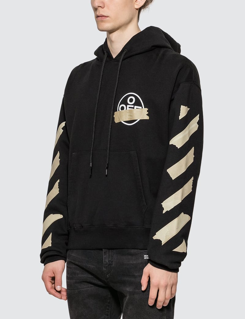 off white tape hoodie