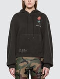 R13 Flaming Rose Cropped Hoodie Picture