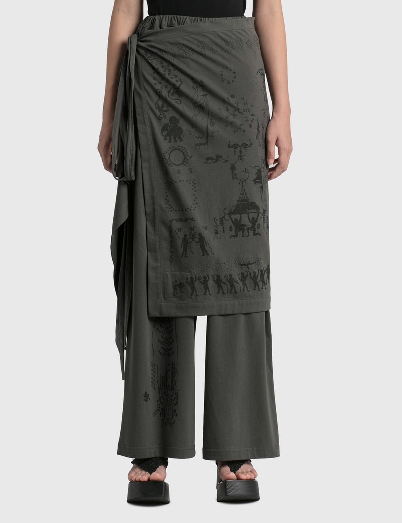 HYEIN SEO WRAP SKIRT PANTS