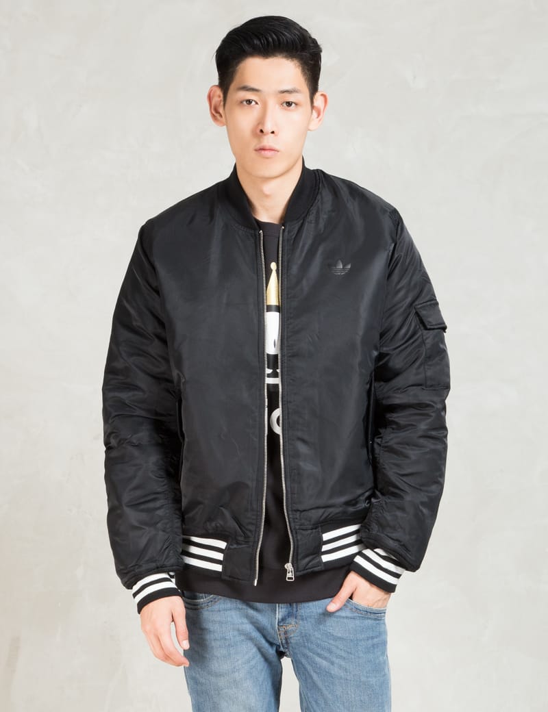 adidas satin bear bomber jacket