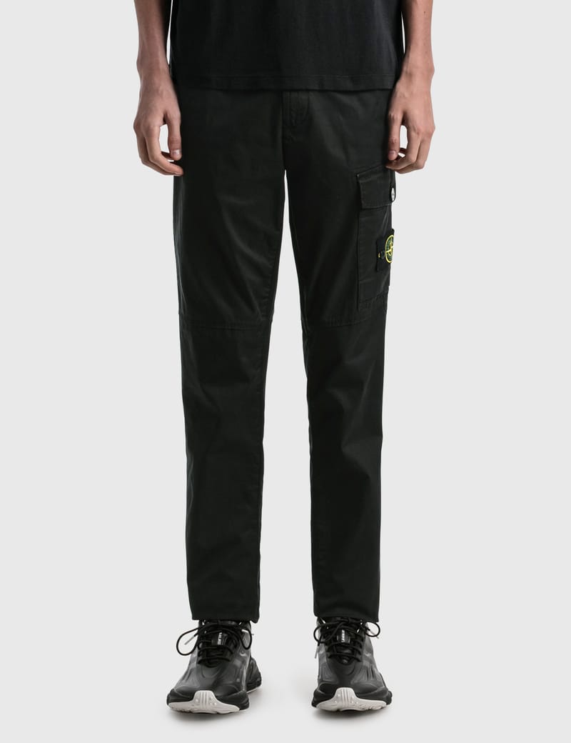 Mens black stone island cargo pants Clearance