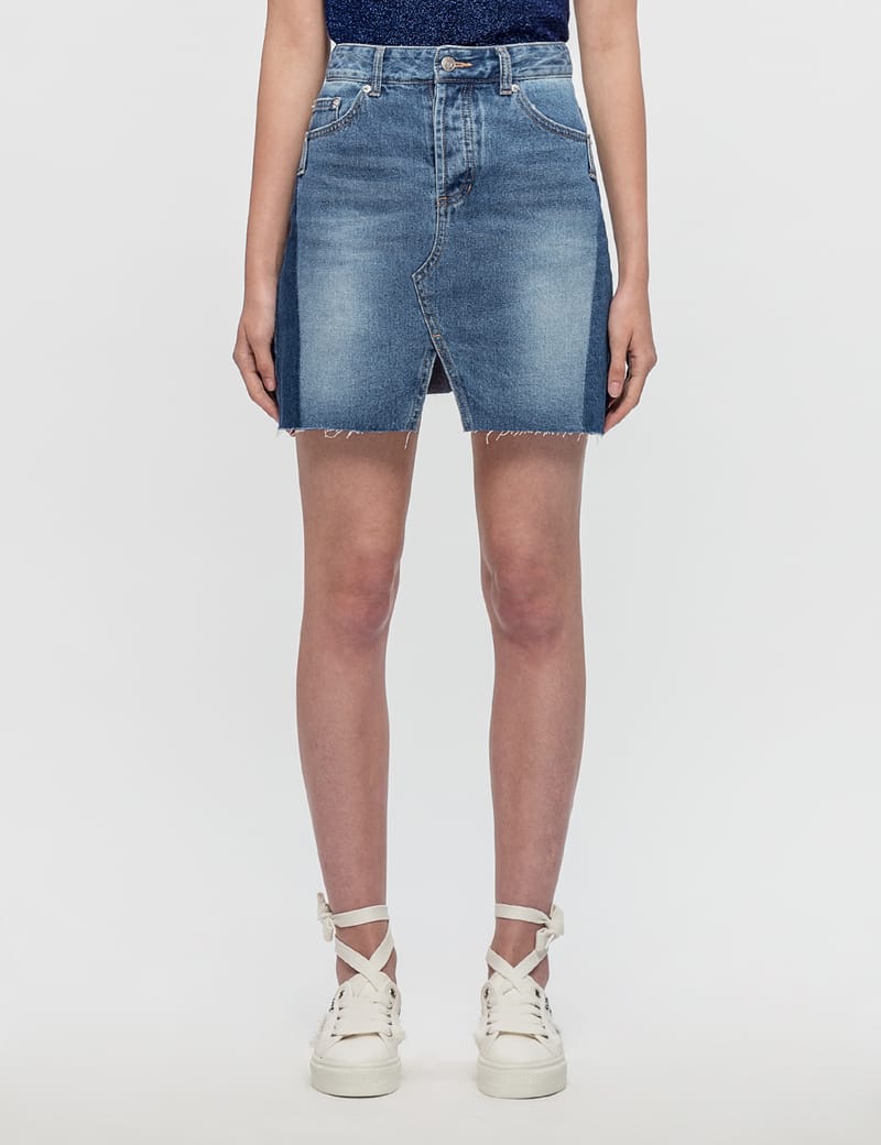 cut off jean skirt
