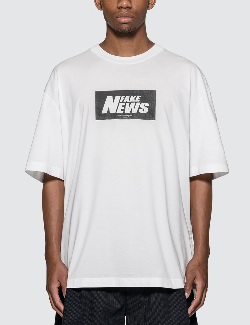 Image of Maison Margiela Fake News T-Shirt