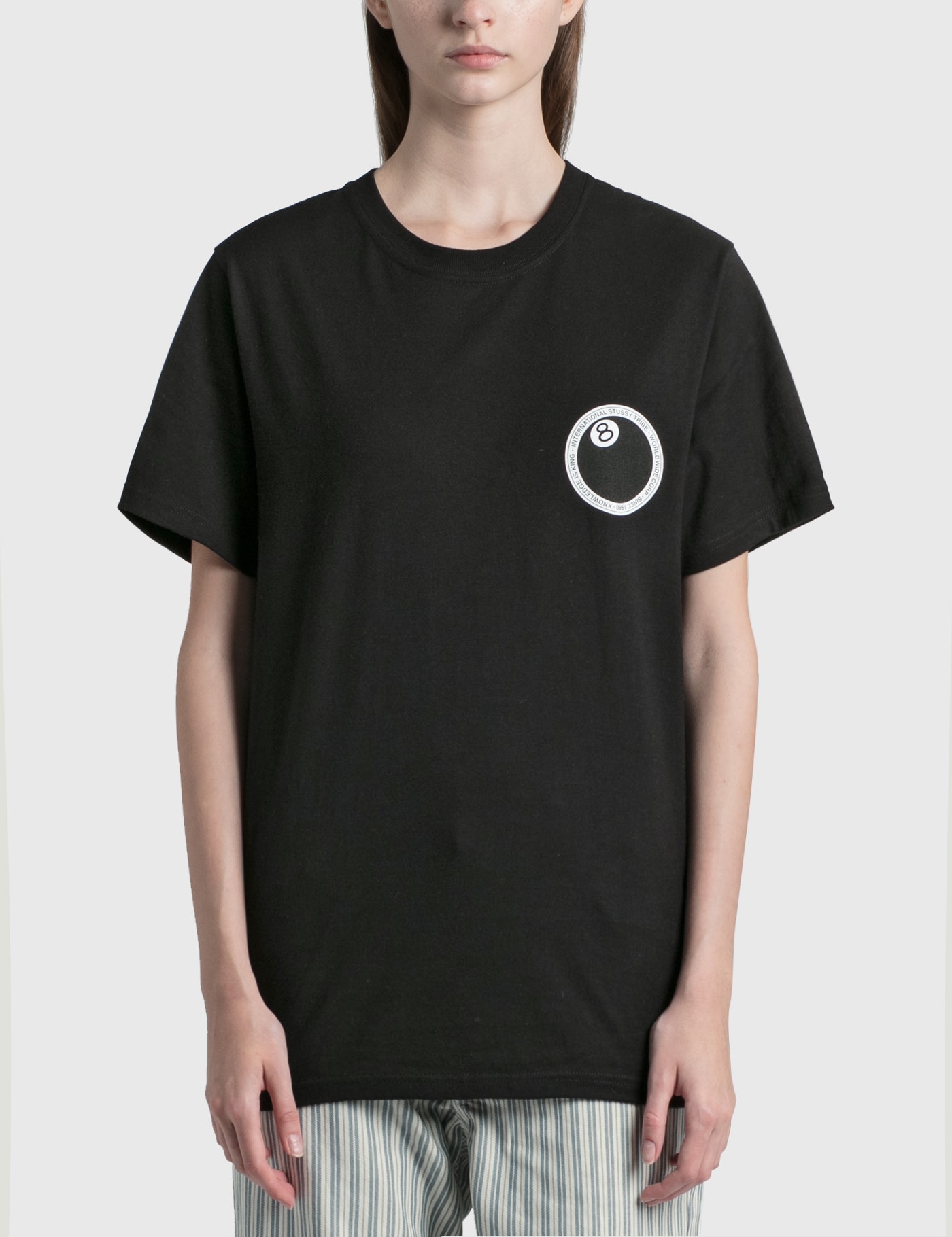 Stussy 8 Ball Dot T-shirt In Black