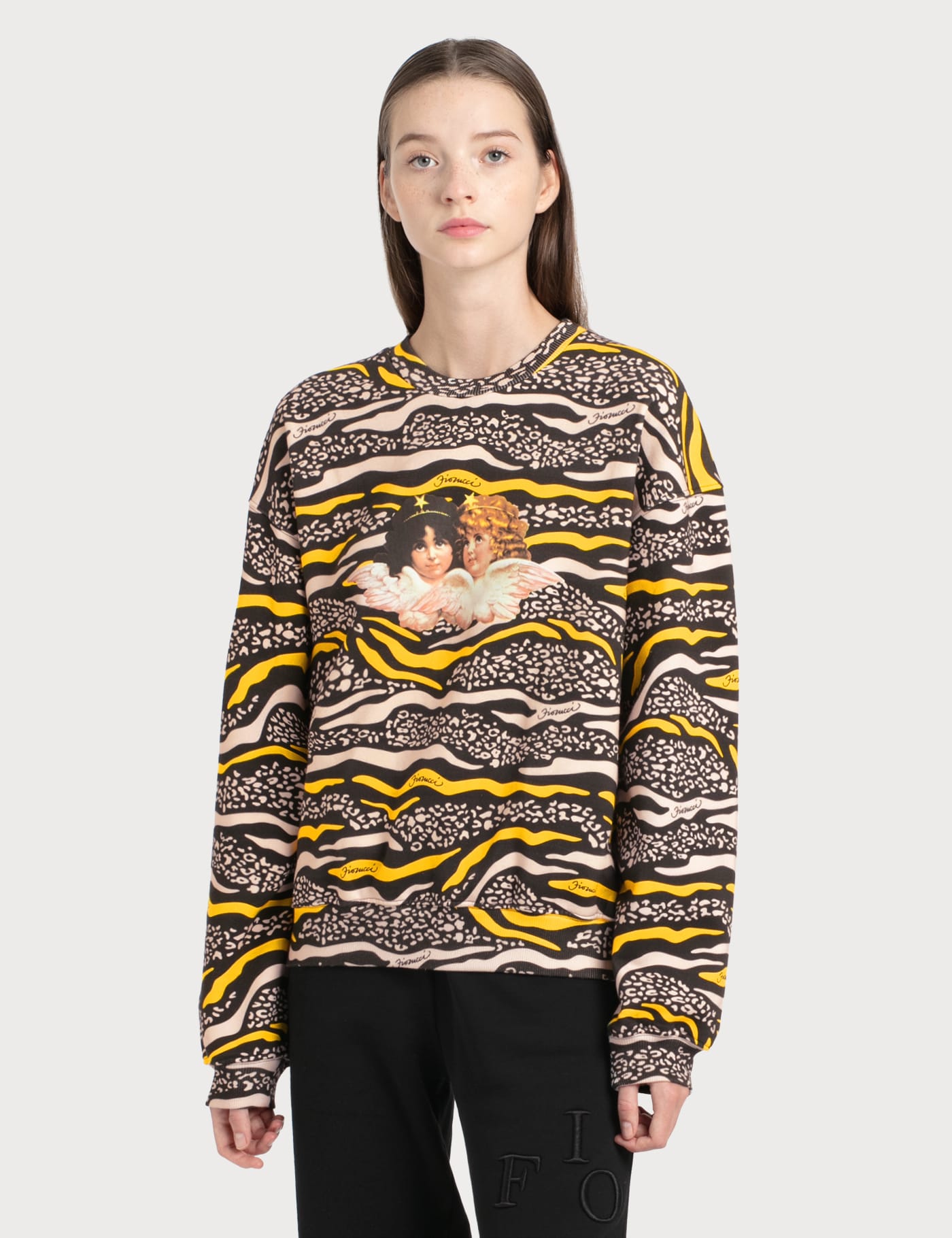 fiorucci yellow sweatshirt