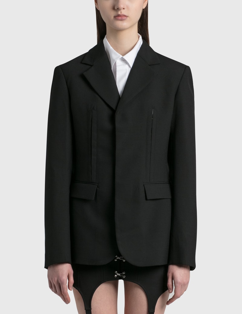 Image of Dion Lee Hook & Eye Wool Blazer