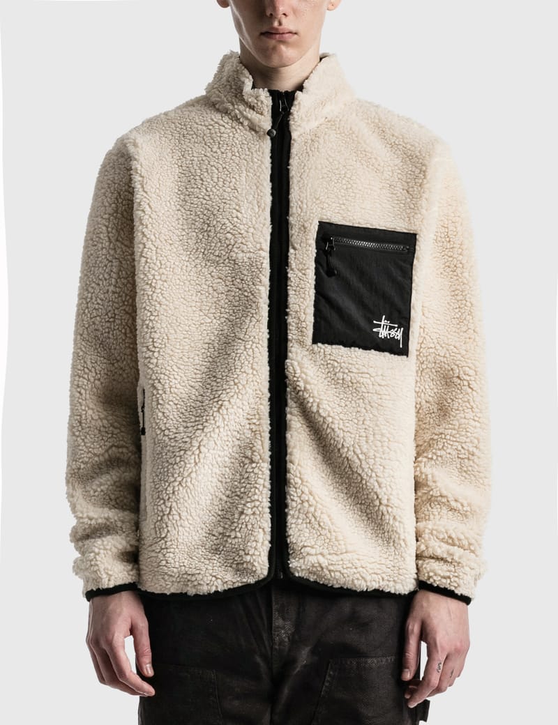 stussy jacquard sherpa