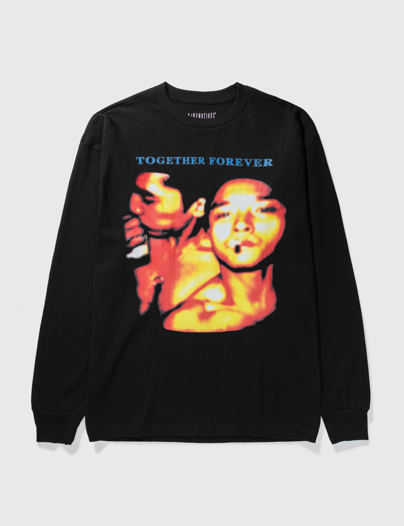 Raw Emotions Together Forever Long Sleeve T-shirt In Black