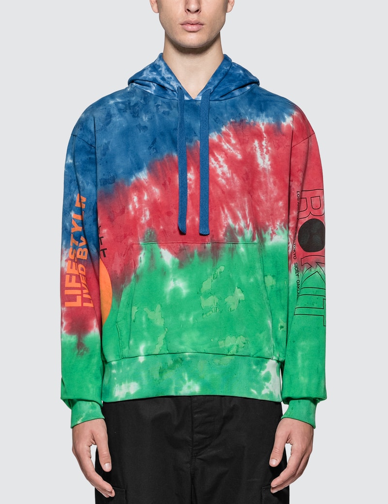 Image of Rokit The Cosmo Tie Dye Hoodie