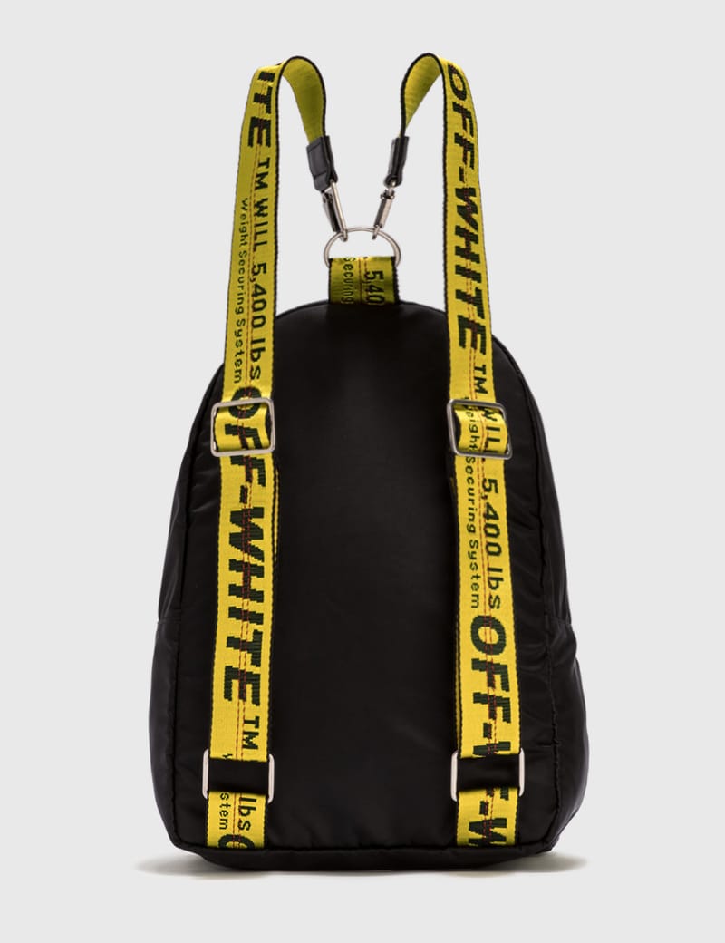 off white small backpack