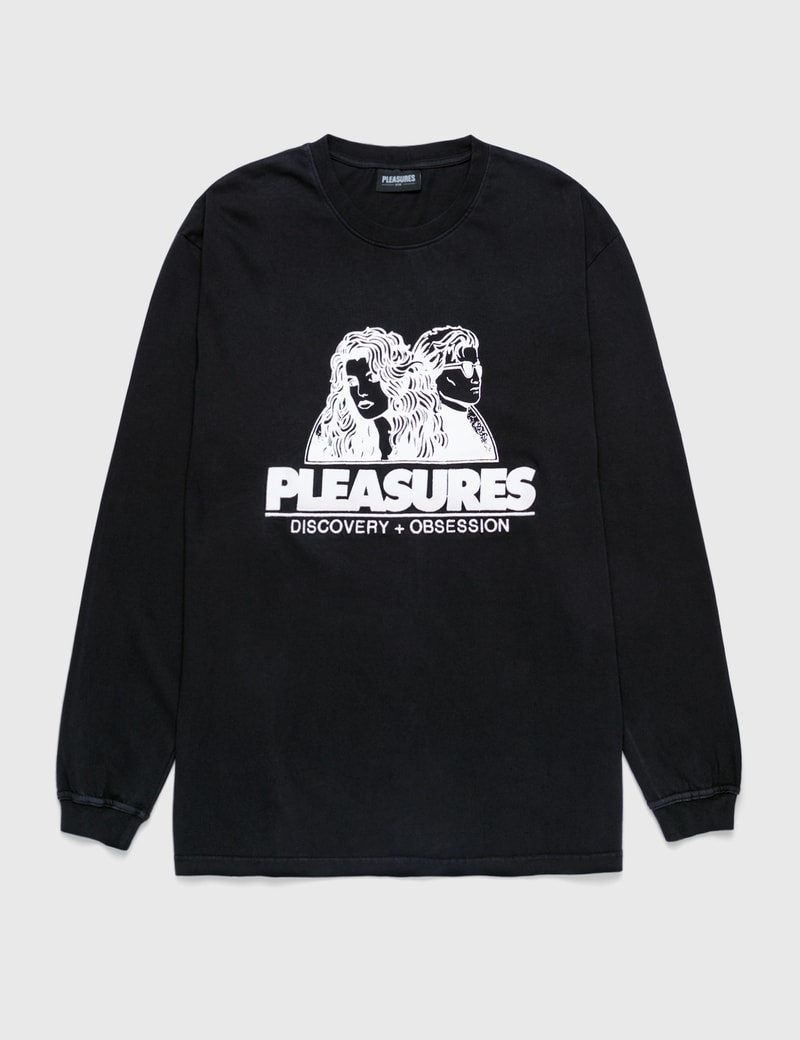 Image of Pleasures Discovery Heavy Weight Long Sleeve T-Shirt