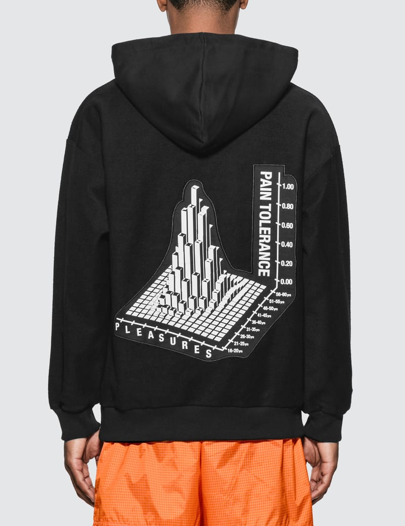 pleasures logo hoodie