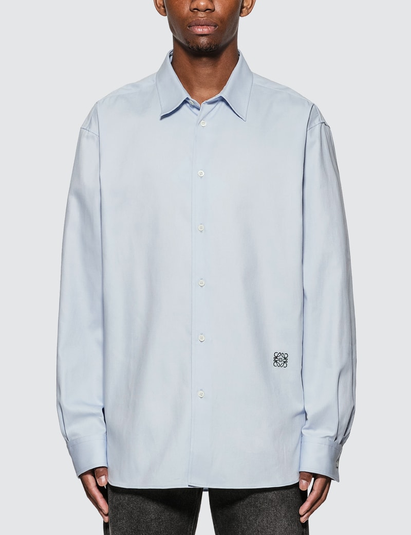 Image of Loewe Anagram Embroidered Oversize Shirt