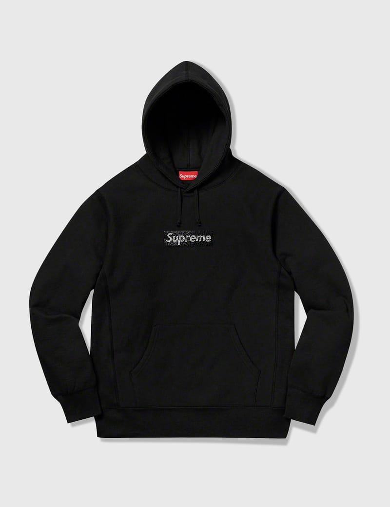 supreme box logo x swarovski