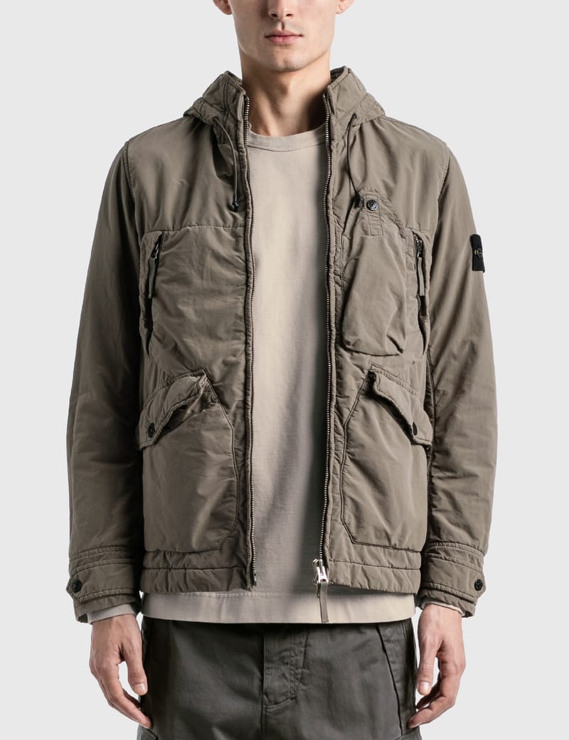 stone island jacket green street