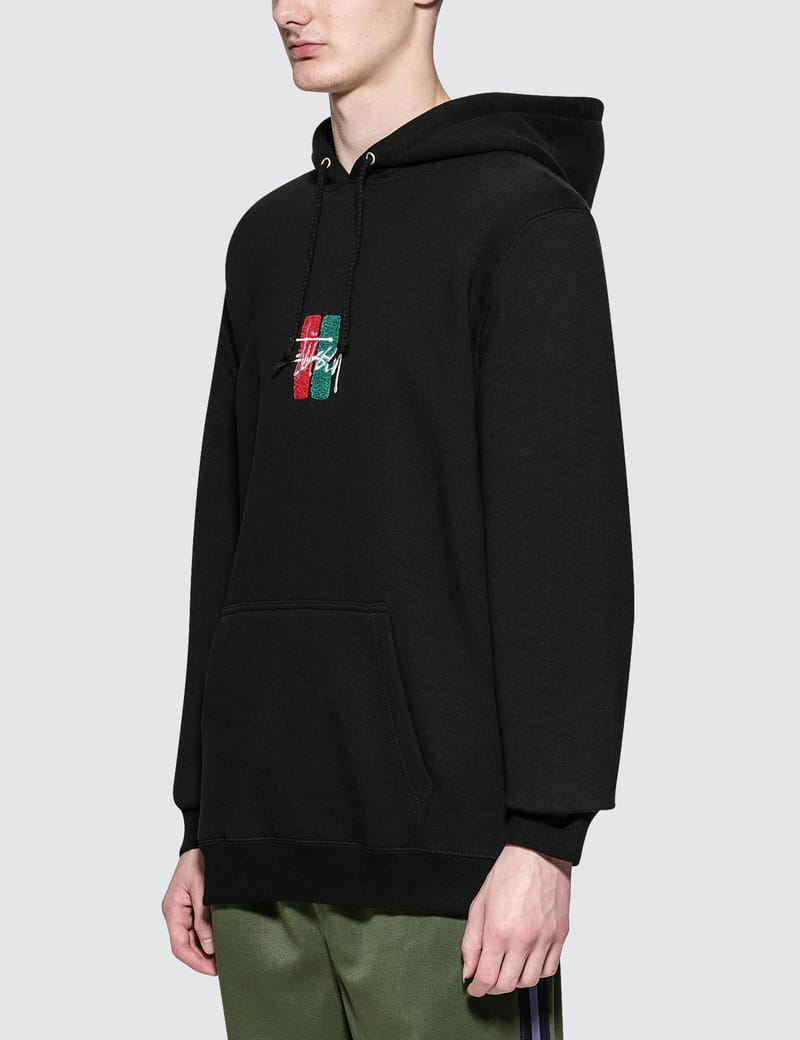 stussy bars logo hoodie