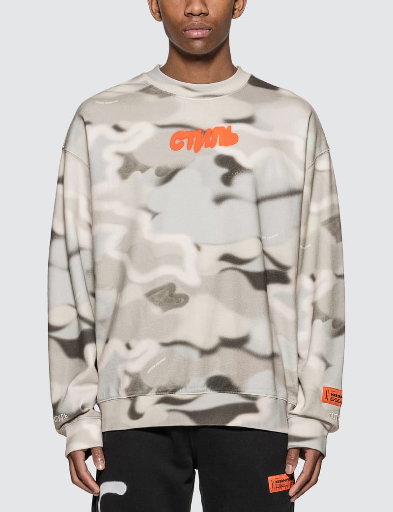 heron preston camo hoodie