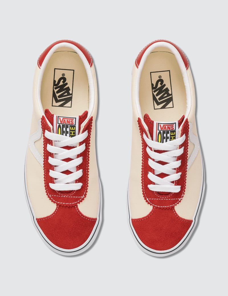 vans sport racing red classic white