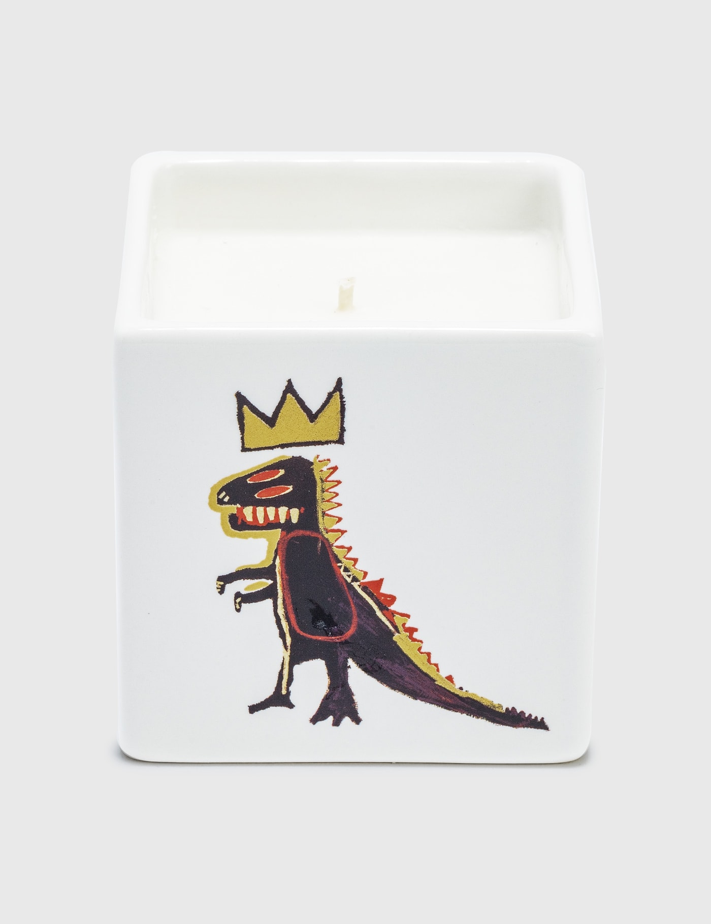Ligne Blanche Jean Michel Basquiat Gold Dragon Square Candle In White