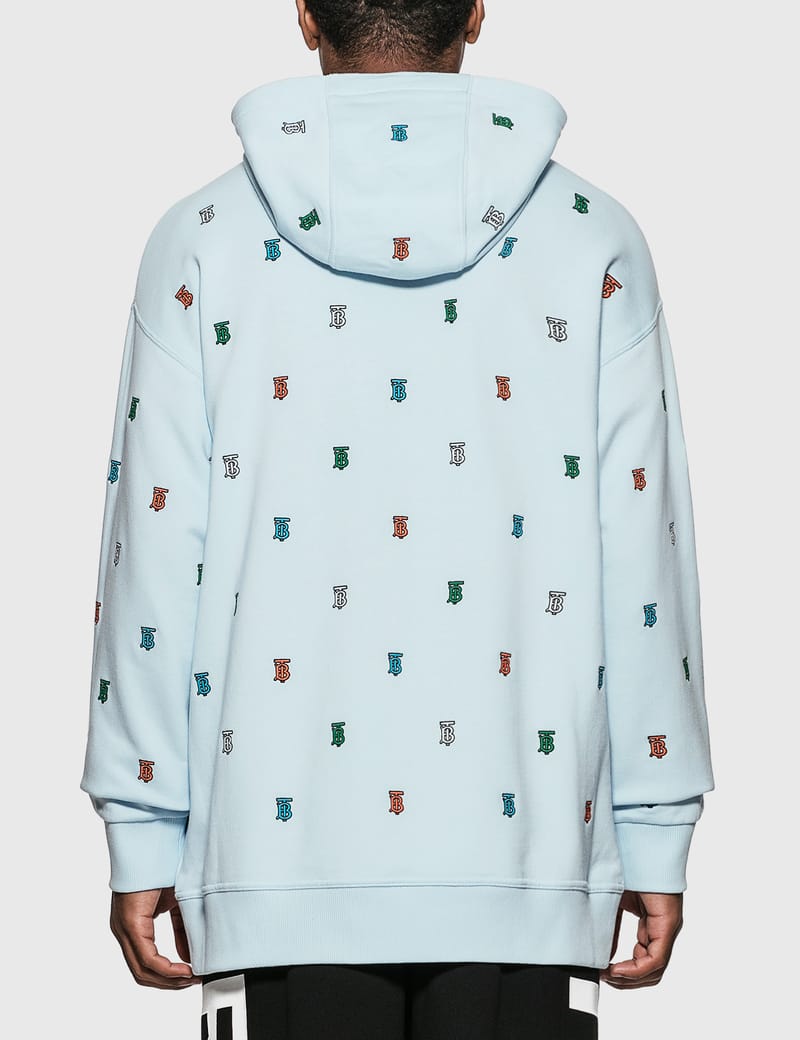 baby blue burberry hoodie