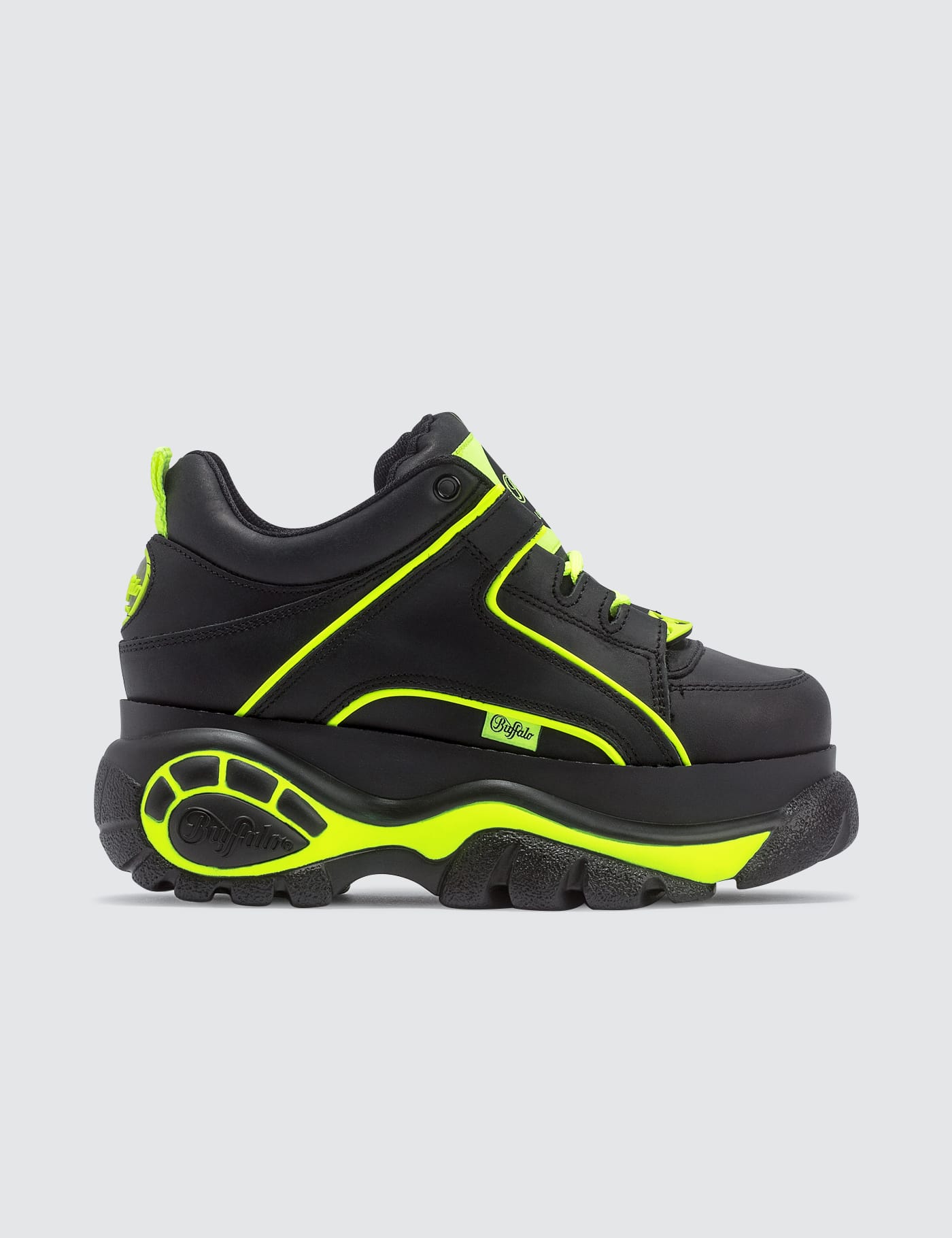 neon platform sneakers