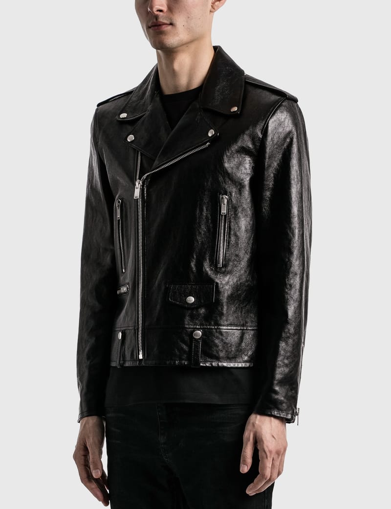 ysl leather biker jacket