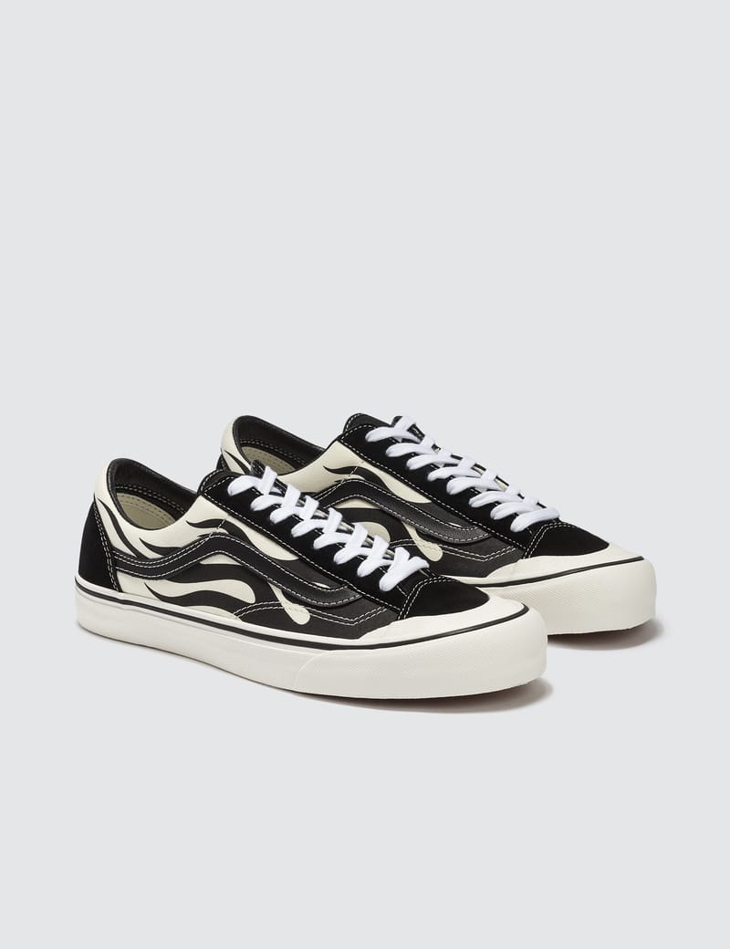 vans flame style 36 black