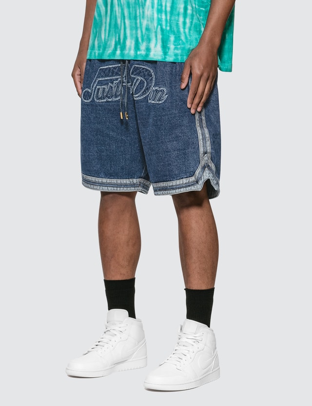 Just Don Sound Denim Basketball Shorts Hbx