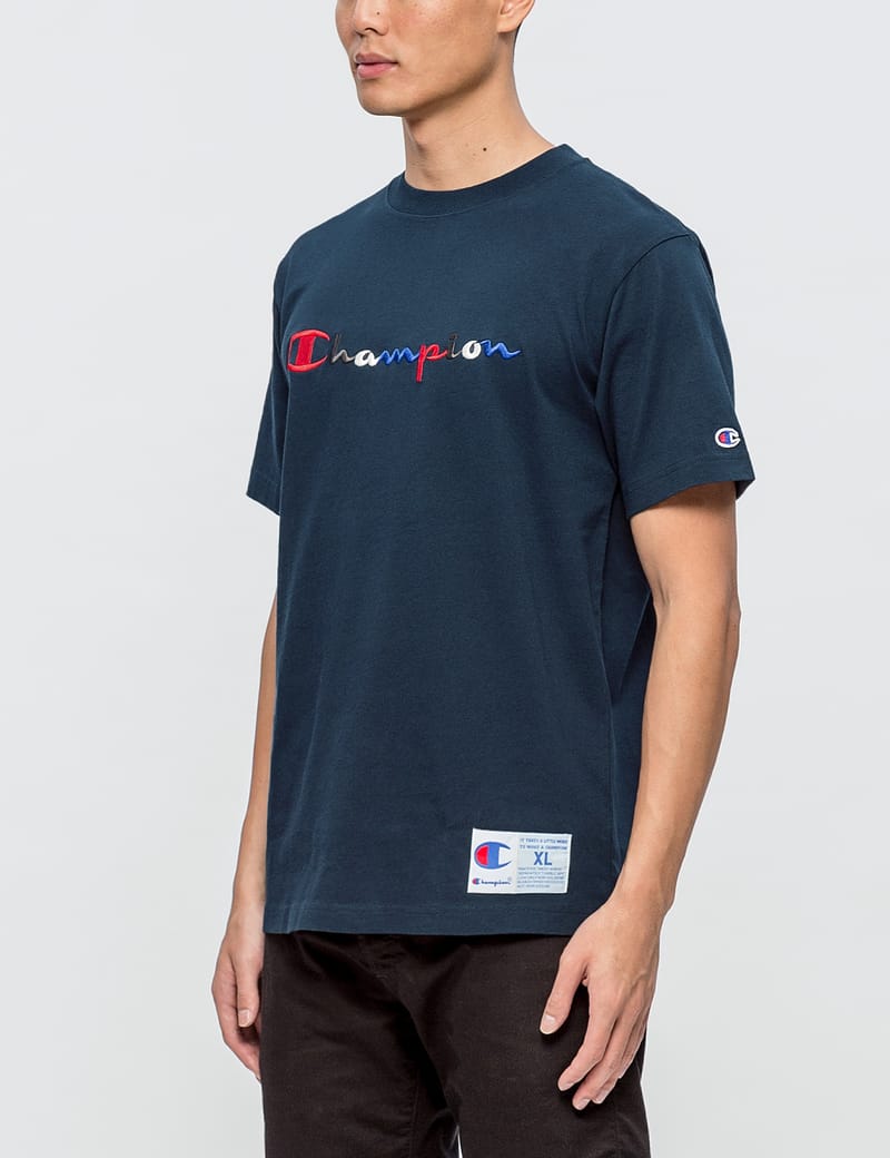champion embroidered t shirt