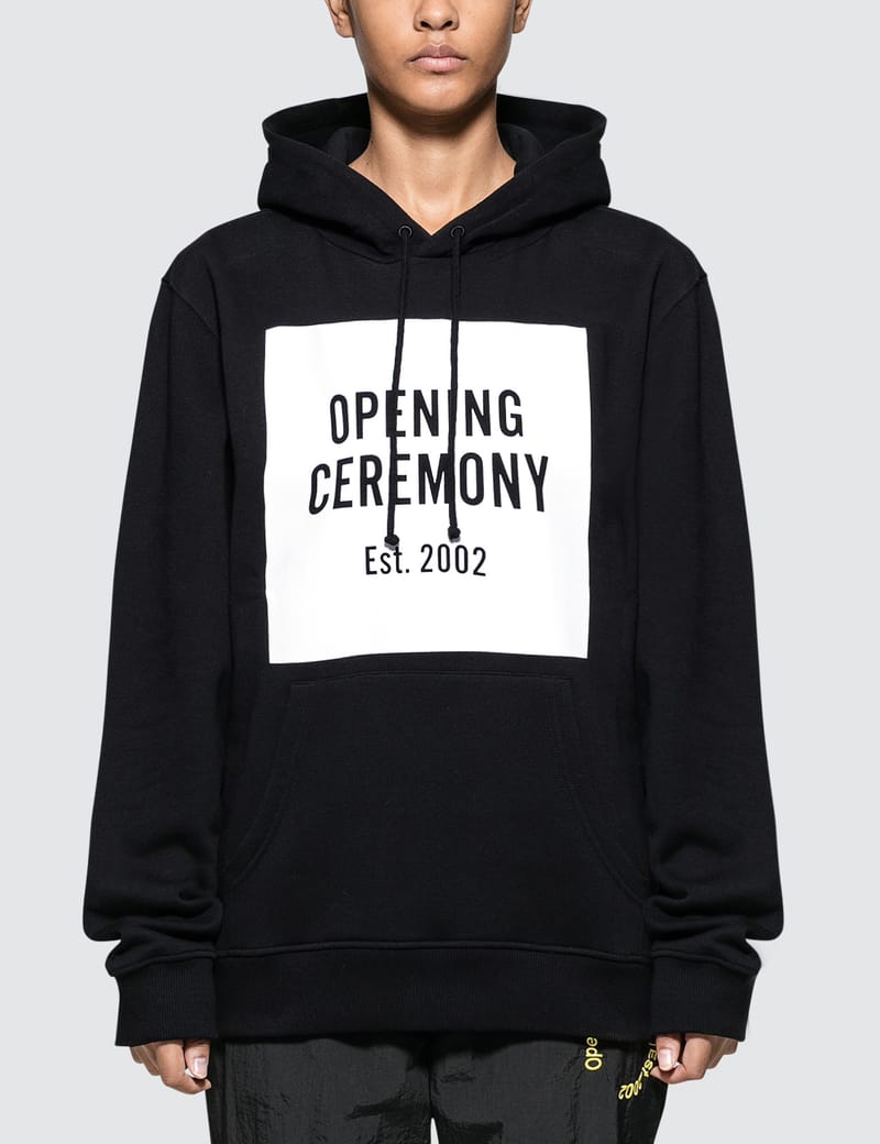 opening ceremony box logo hoodie