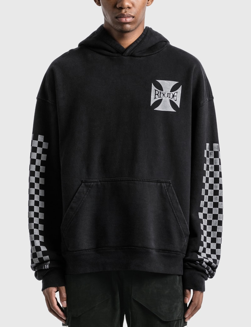 Image of Rhude Classic Checkers Hoodie