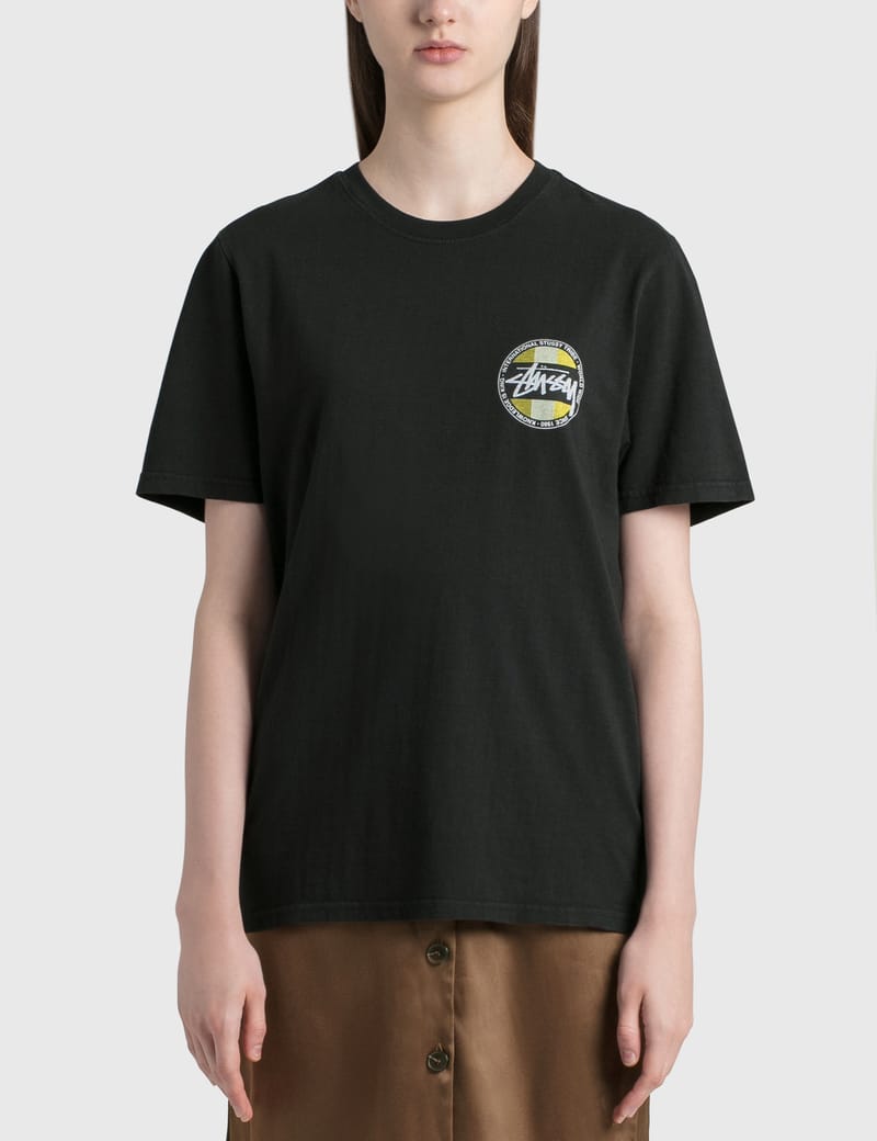 stussy globe t shirt