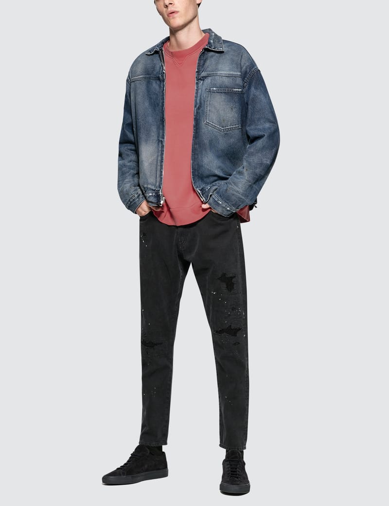 john elliott denim zip blouson
