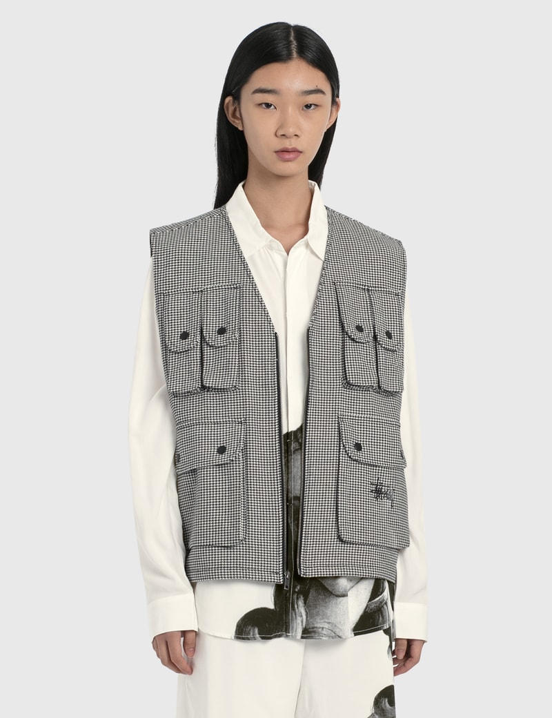 Image of Stussy Houndstooth Work Vest