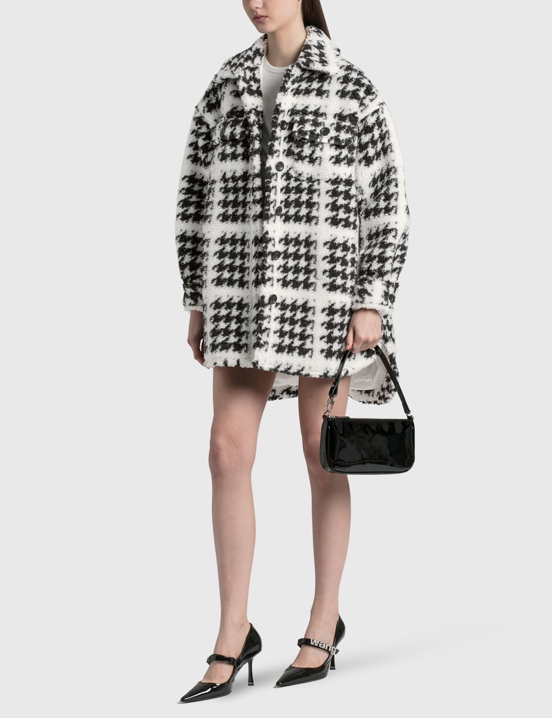 Image of BY FAR Rachel Black Patent Leather Shoulder Bag