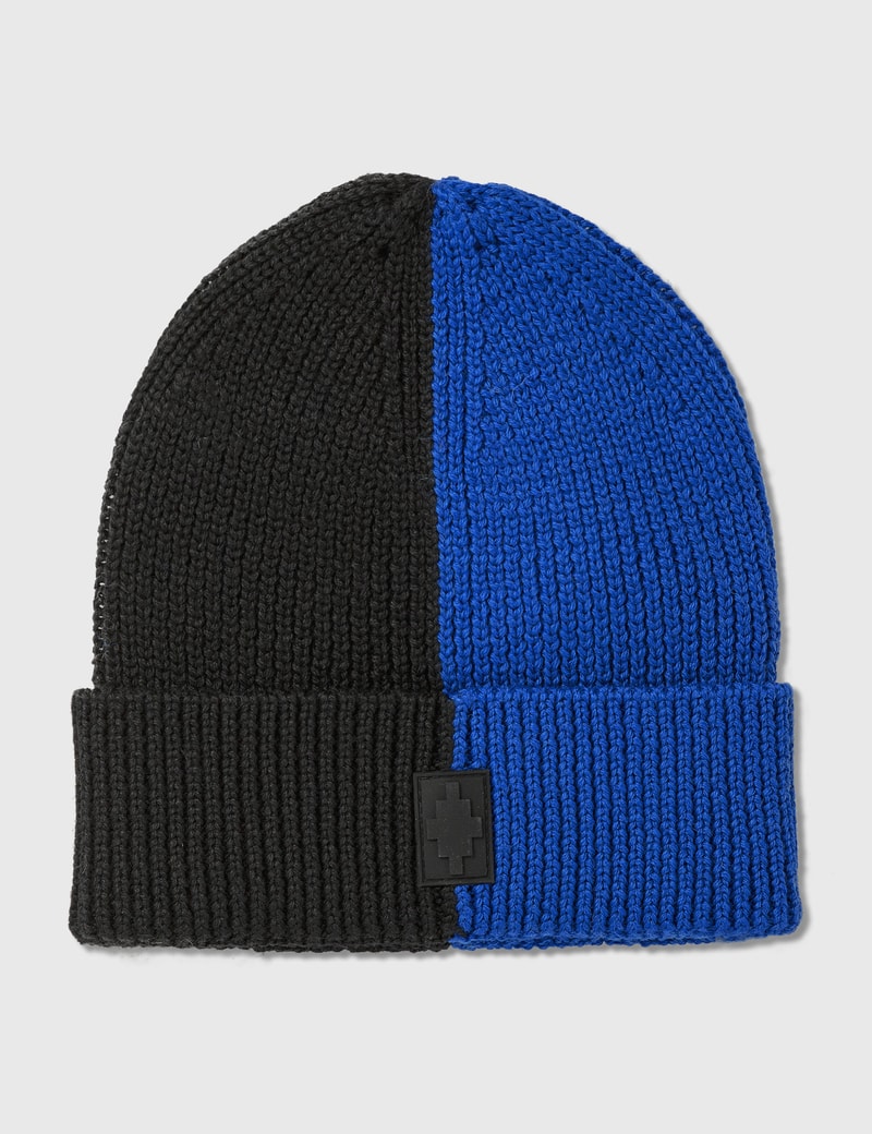 Image of Marcelo Burlon Cross Patch Bicolor Beanie
