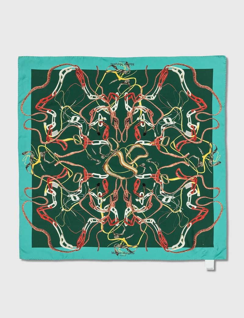 Image of Maison Margiela Printed Silk Twill Scarf