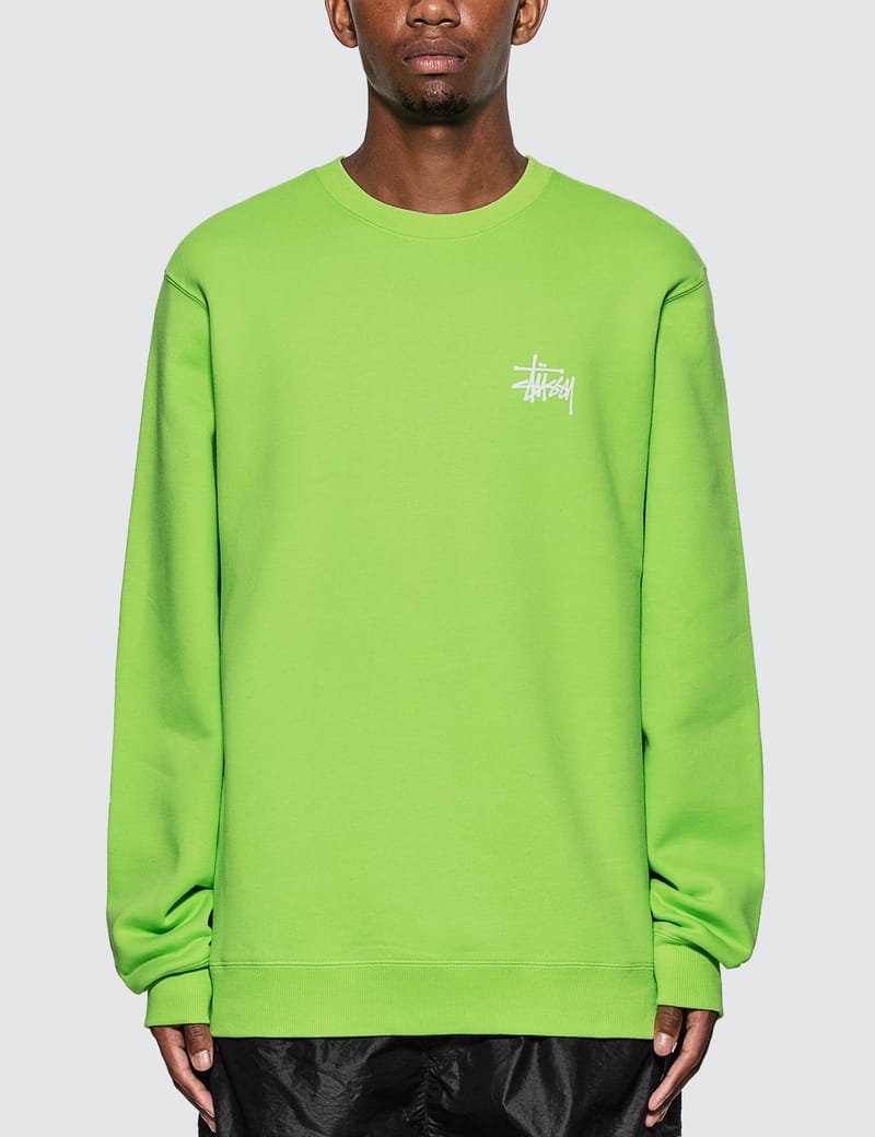 stussy basic crew sweatshirt