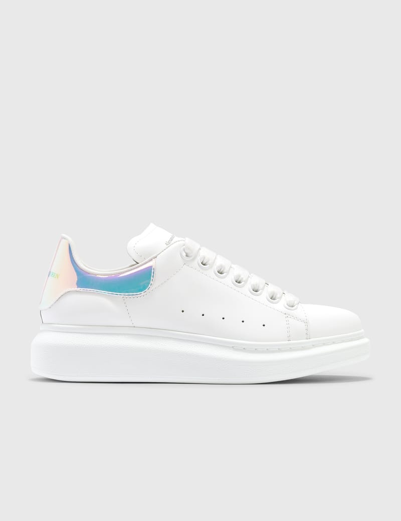 alexander mcqueen white shock pink
