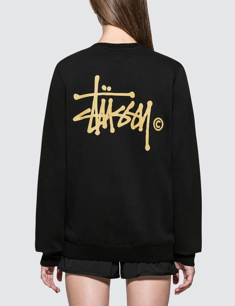 stussy basic logo sweatshirt