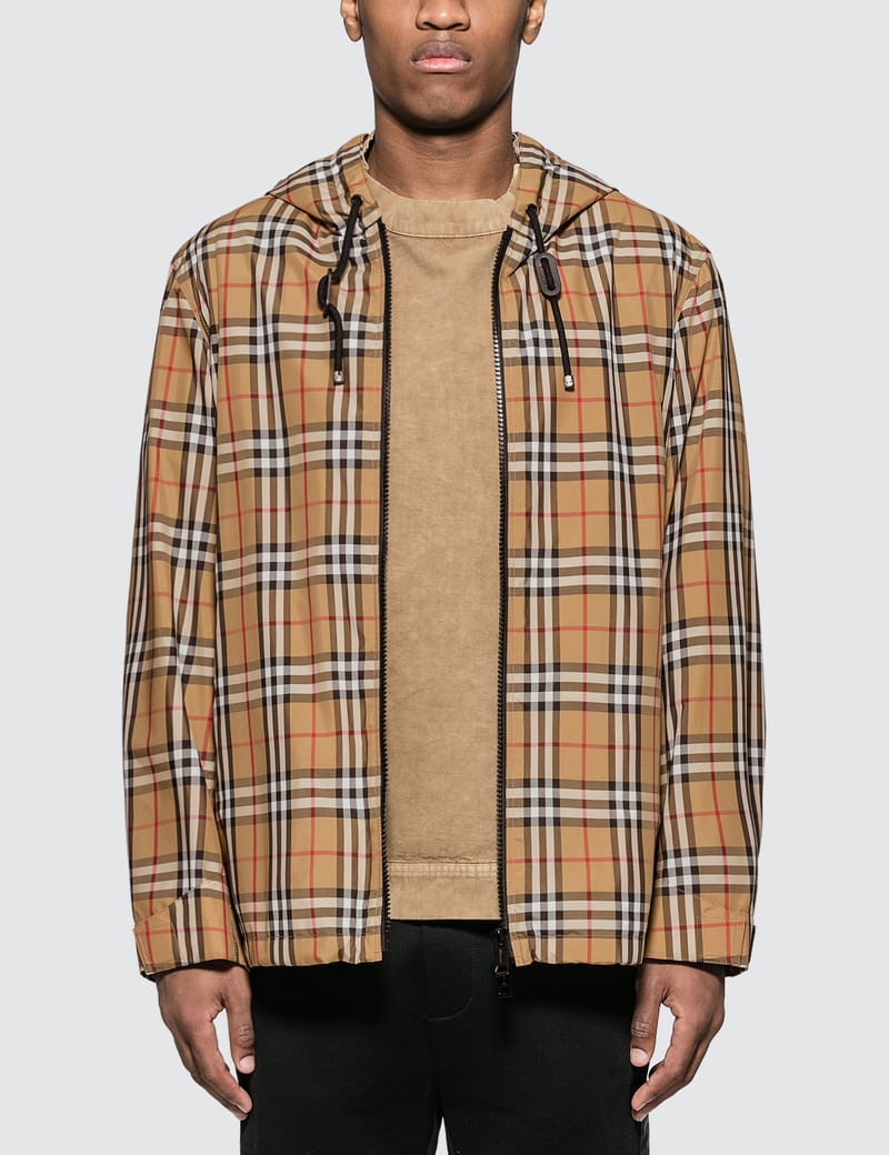 vintage check lightweight jacket
