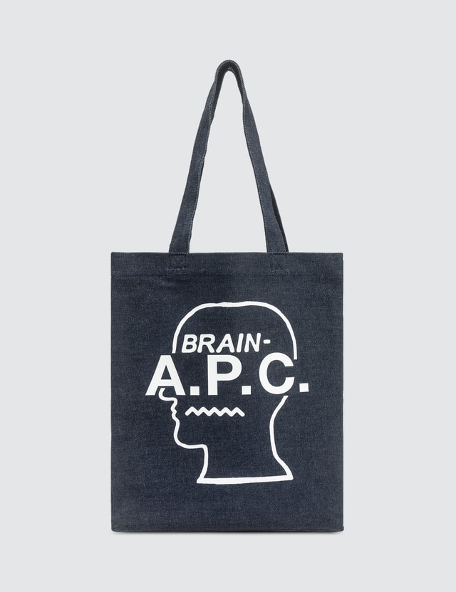 A P C X Brain Dead Denim Tote Bag