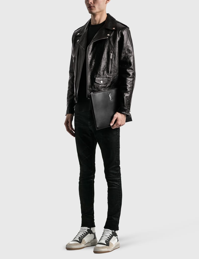 saint laurent biker jacket