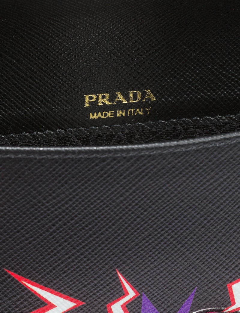 Prada Heart Print Leather Bag