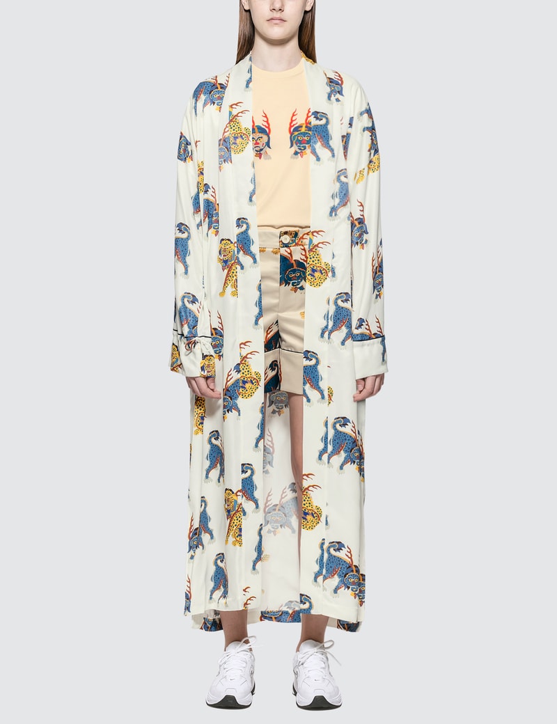 Image of Kirin Haetae Viscose Kimono Robe