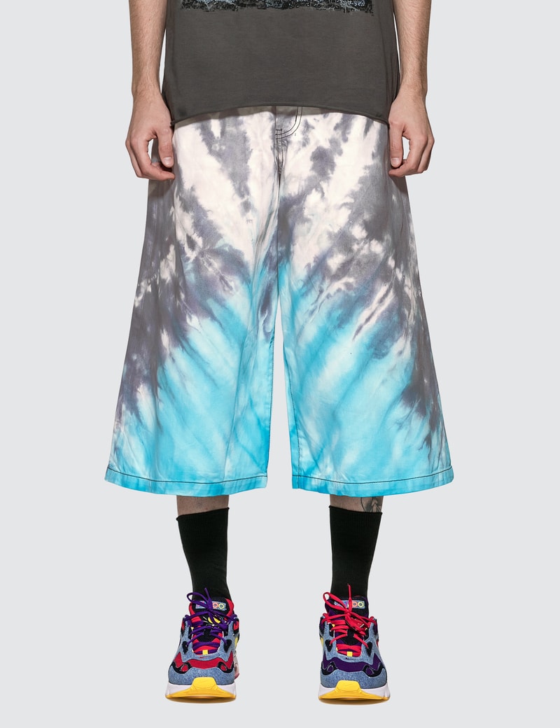 Image of Liam Hodges Tie Dye Denim Shorts