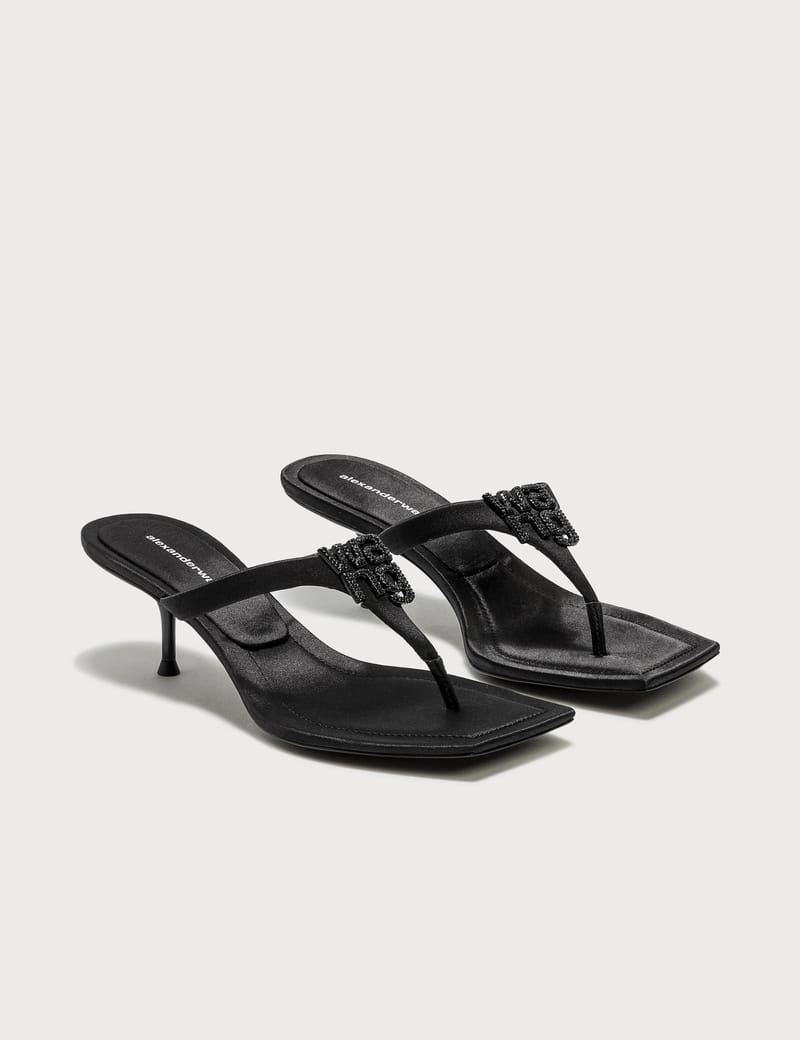 alexander wang logo sandals