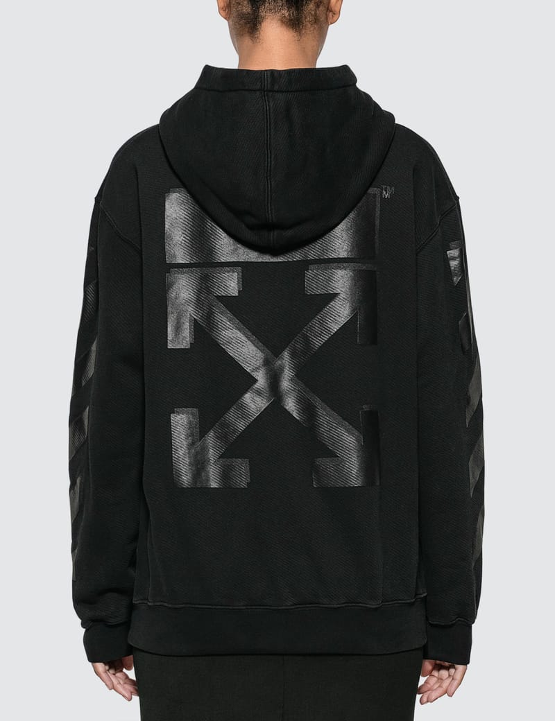 off white diag caravaggio hoodie blue