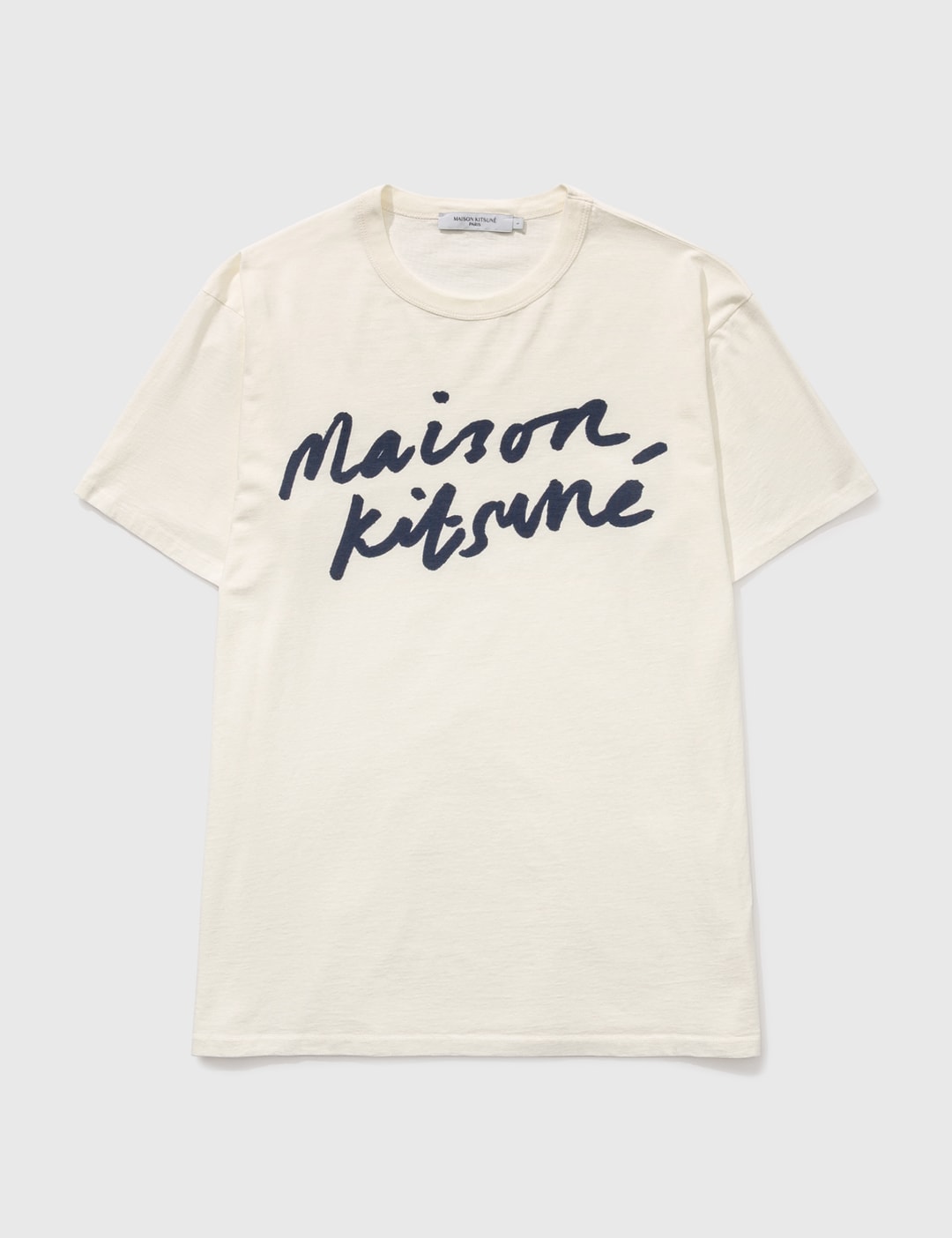 Maison Kitsune ハンドライティング クラシック Tシャツ Hbx ハイプビースト Hypebeast が厳選したグローバルファッション ライフスタイル