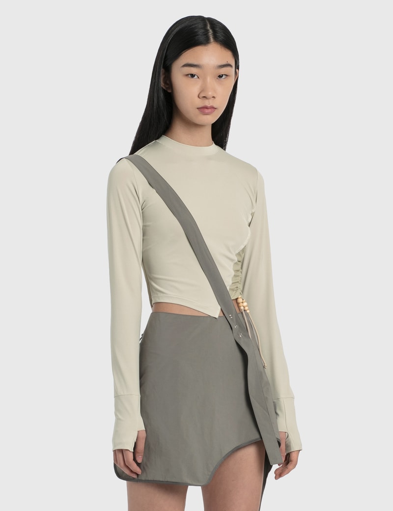 Image of Hyein Seo Twisted Long Sleeve Top